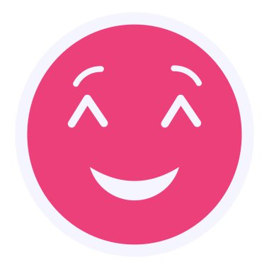 vector illustration of face Shy emoticon