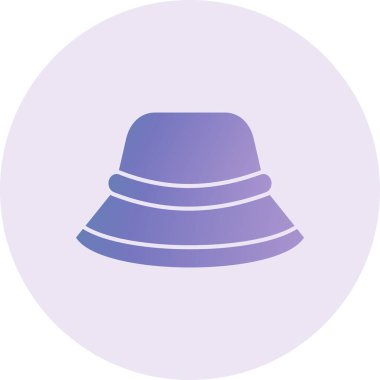 woman hat, web icon simple illustration