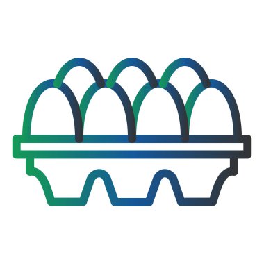 Yumurta modern ikon vektör illüstrasyonu