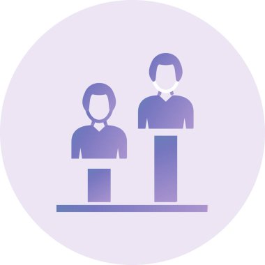 iş insanları simgesi vektör illüstrasyonu