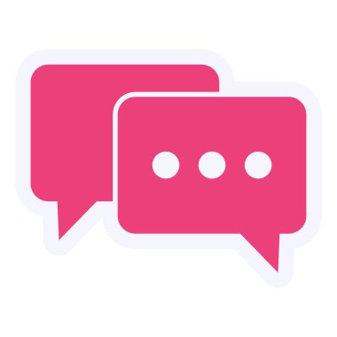 chat web icon simple illustration 