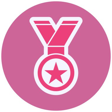 Madalya. Web simgesi basit illüstrasyon