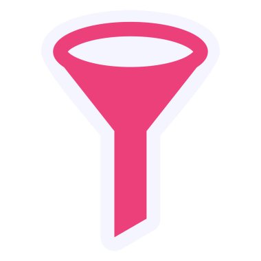 Filtre Sonucu modern simge vektör illüstrasyonu