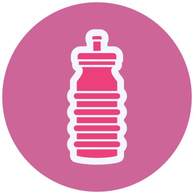 bottle. web color icon simple illustration