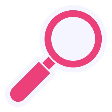 Arama simgesinin vektör illüstrasyonu