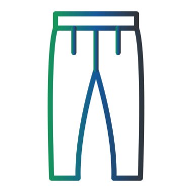 Pantolon. Web simgesi basit illüstrasyon