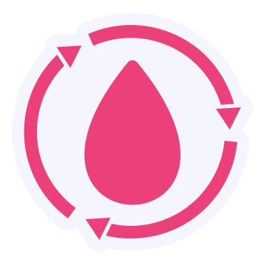 web icon, simple illustration of Recycle sign 