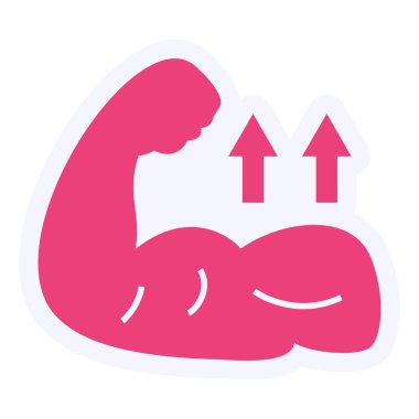 Bicep Büyümesinin vektör illüstrasyonu 