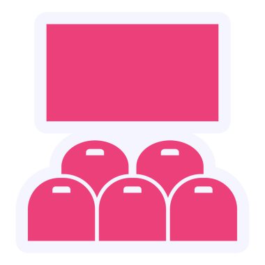 Auditorium web icon. vector illustration