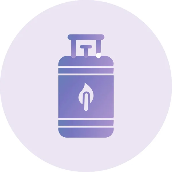 Vector Illustration Modern Bio Gas Icon — Vector de stock