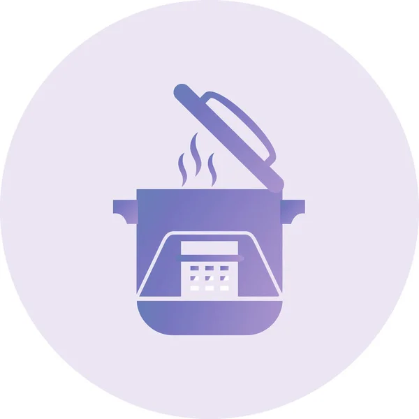 Color Cooking Vector Illustration Icon — Vector de stock