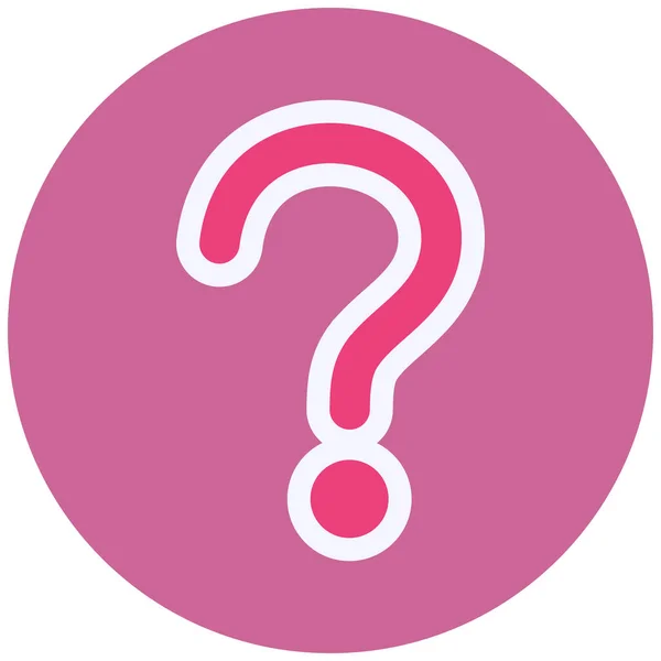 Question Mark Icon Web Illustration — Stock vektor