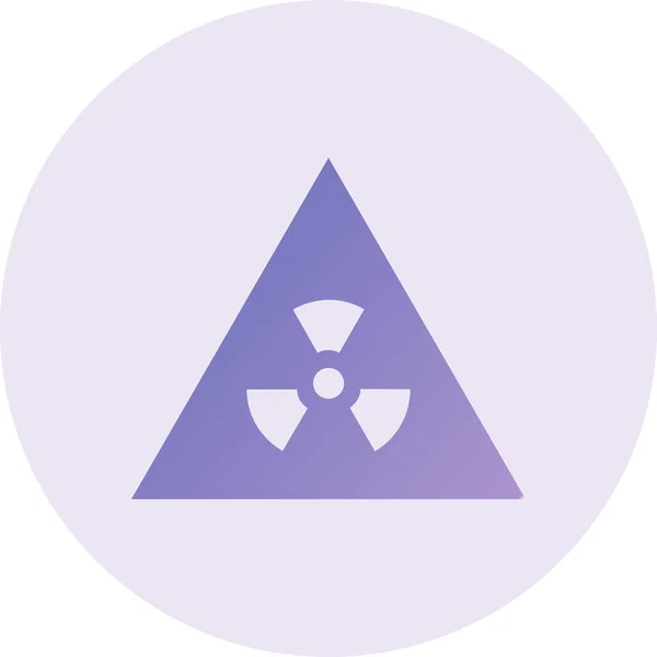 Radiation Vector Glyph Icon Design — Stockvektor