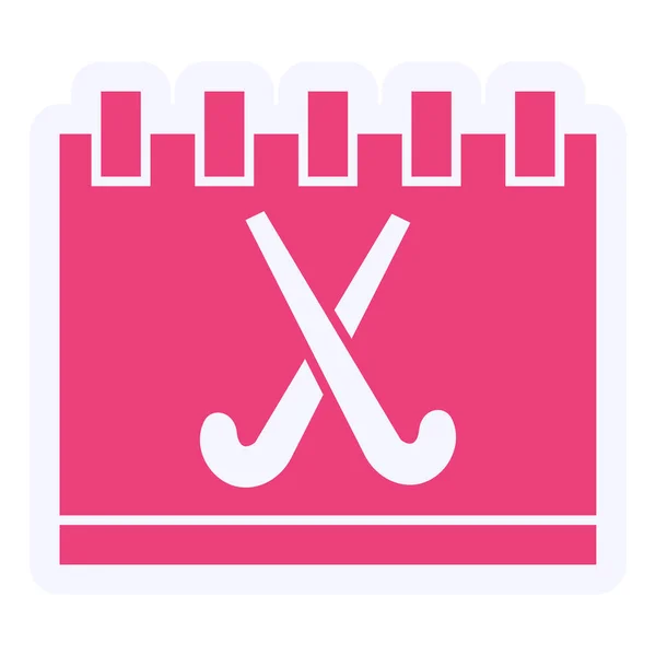 Vector Illustration Hockey Icon — 스톡 벡터