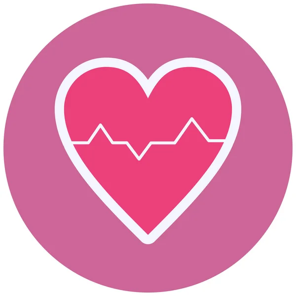 Corazón Icono Web Ilustración Simple — Vector de stock