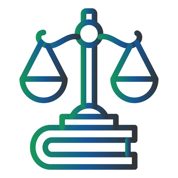 Law Justice Scale Web Simpleillustration — ストックベクタ