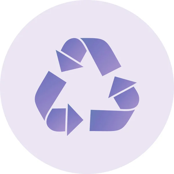 Web Icon Simple Illustration Recycle Sign — Stockvektor
