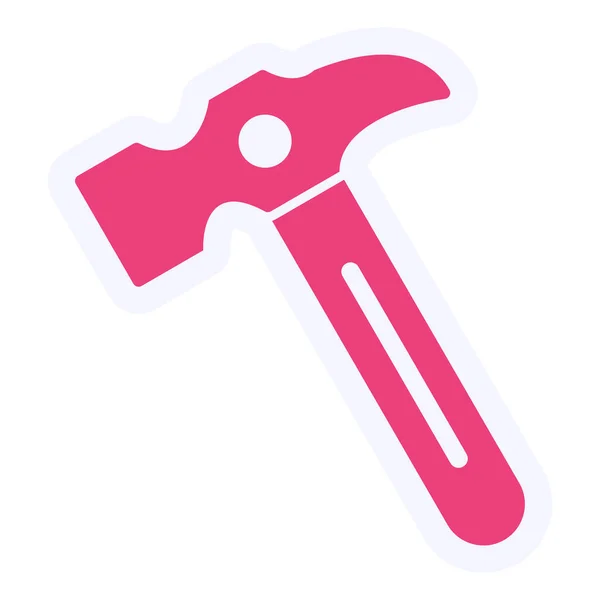 Hammer Icon Vector Illustration — Stock Vector