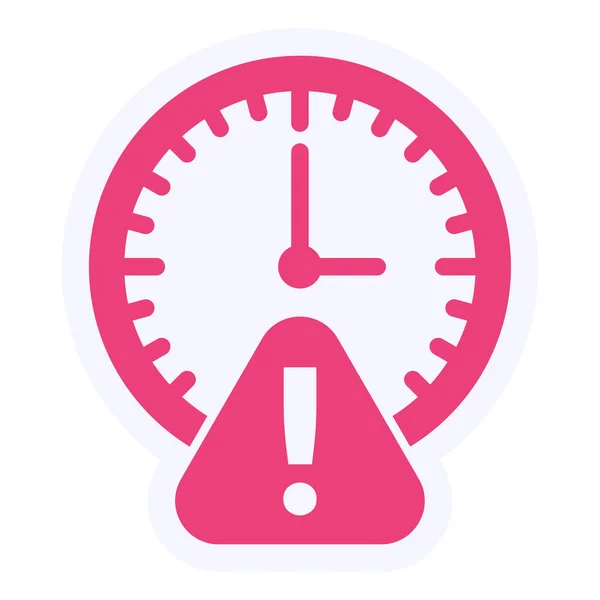 Deadline Vector Glyph Icon Design — стоковый вектор