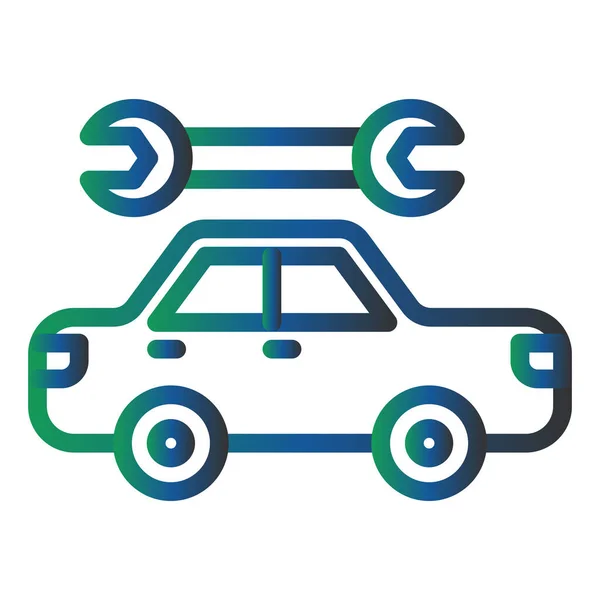 Car Repairing Vector Glyph Icon Design — Stock Vector