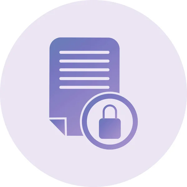 Vector Illustration Encrypted Icon — Stockový vektor