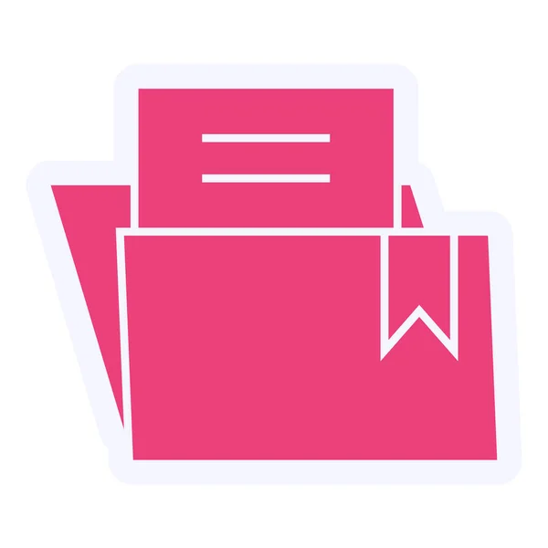 Folder Web Icon Simple Illustration — Image vectorielle