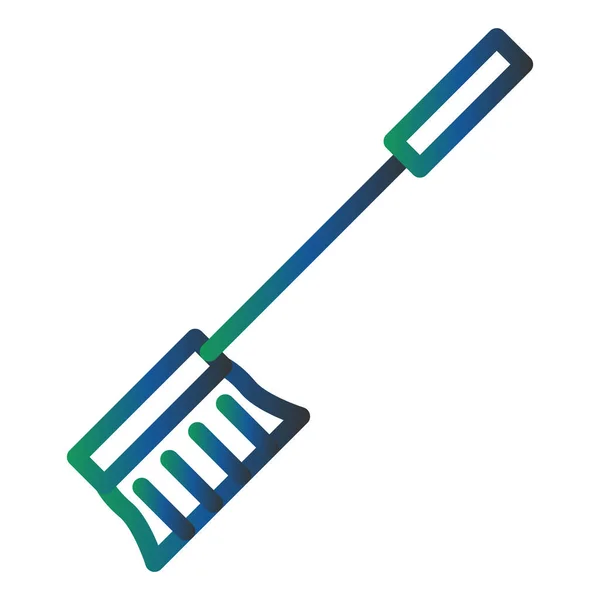 Limpeza Escova Vector Glyph Icon Design — Vetor de Stock