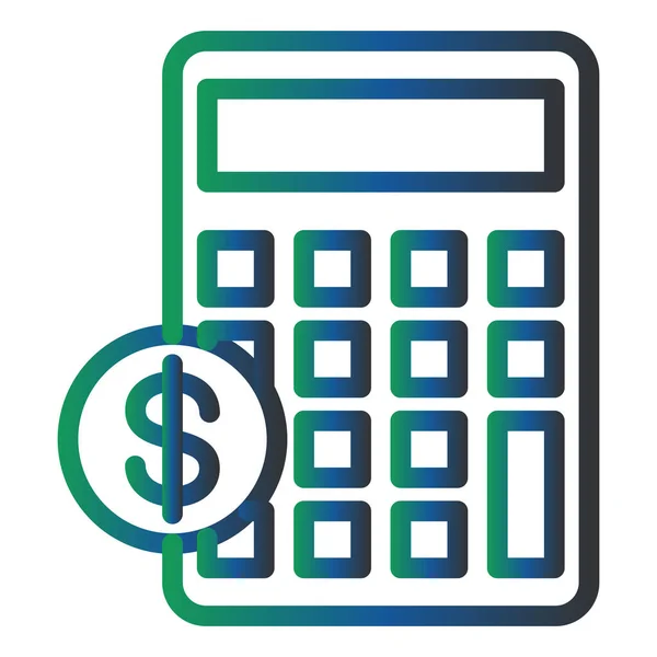 Calculator Budget Icon Illustration Icon Personal Commercial Use — Vetor de Stock