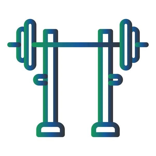 Gym Rod Icono Moderno Vector Ilustración — Vector de stock