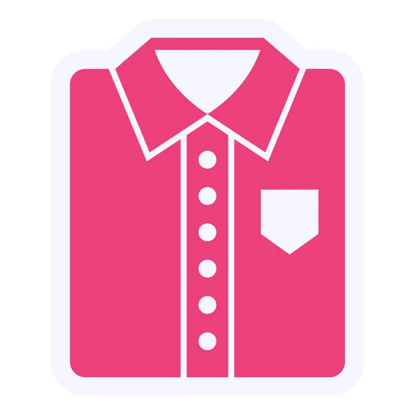 Camicia Icona Web Semplice Illustrazione — Vettoriale Stock