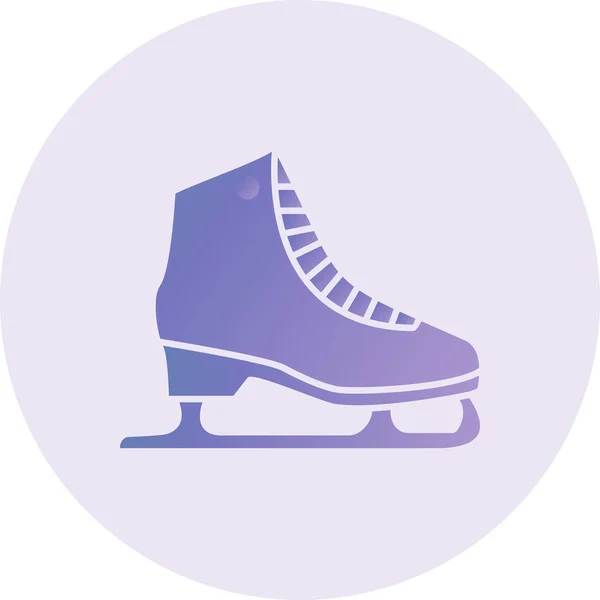 Vector Illustration Ice Skate — Stok Vektör