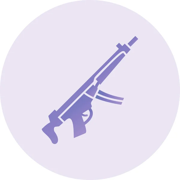 Web Illustration Gun Protection Concept - Stok Vektor