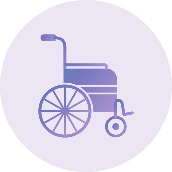 Handicapped Vector Glyph Icon Design — 스톡 벡터