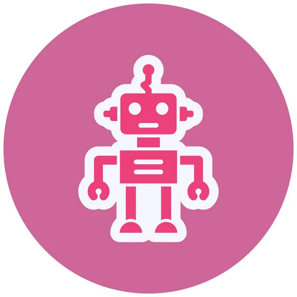 ロボットアイコンのベクトル図 — ストックベクタ