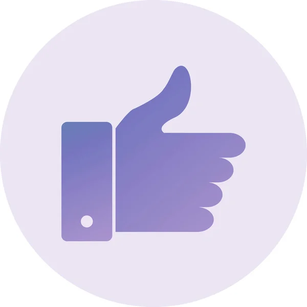 Thumb Icon Vector Illustration — Image vectorielle