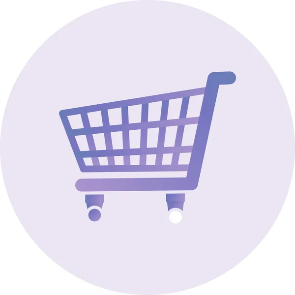 Shopping Cart Icon Simple Illustration — Stockvektor