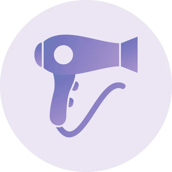 Hair Dryer Icon Web Simple Illustration — Vector de stock