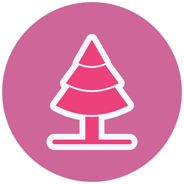 Christmas Tree Simple Design Pine Tree — Image vectorielle