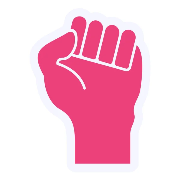 Protest Fist Icon Vector Illustration — Stock Vector