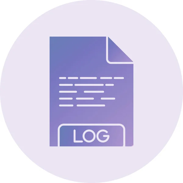 Digital Document Web Icon Simple Illustration — Vetor de Stock