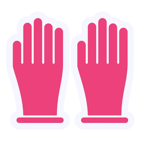 Gloves Web Icon Simple Illustration — Stock Vector