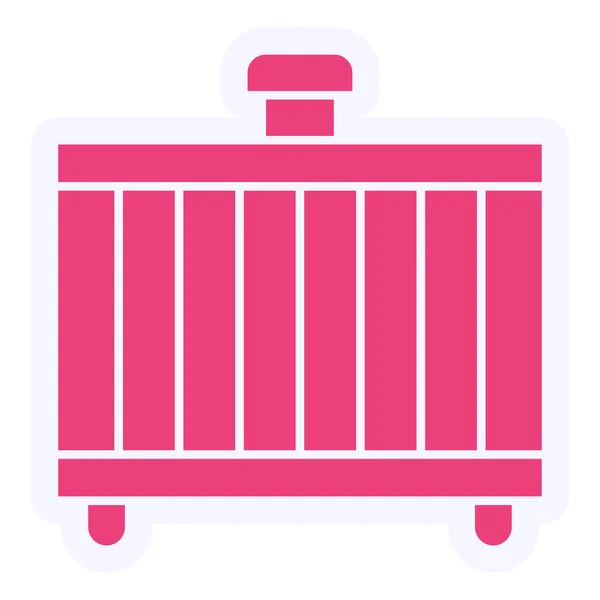 Radiator Vector Glyph Icon Design — Stockvektor