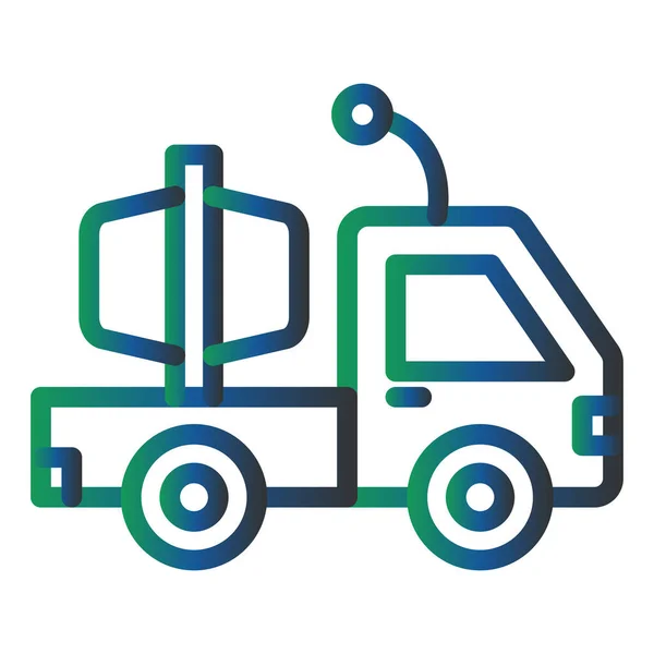 Toy Truck Vector Glyph Icon Design — Vector de stock