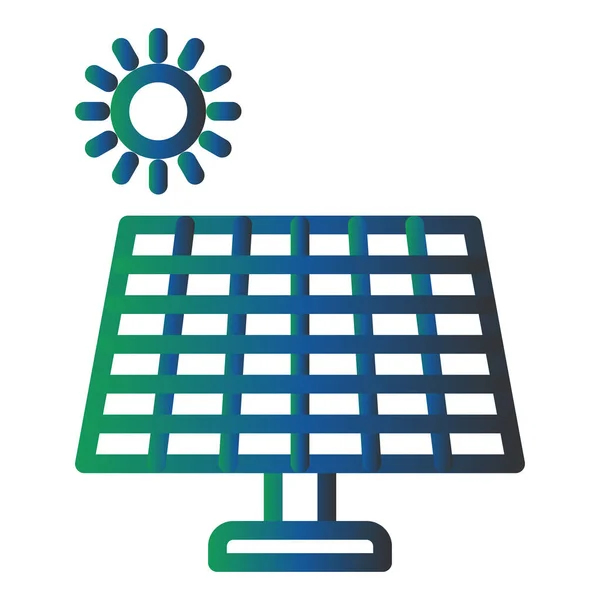 Ilustracja Wektorowa Ikony Panelu Słonecznego — Wektor stockowy