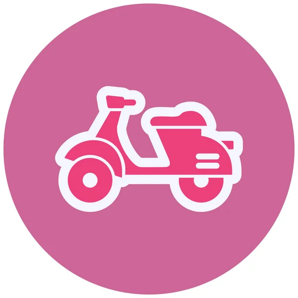 Motocicleta Icono Web Ilustración Simple — Archivo Imágenes Vectoriales