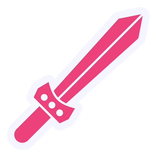 Toy Sword Vector Glyph Icon Design — Vector de stock
