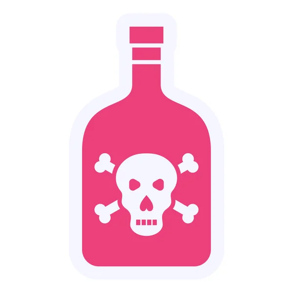 Poison Bottle Simple Design — Vettoriale Stock