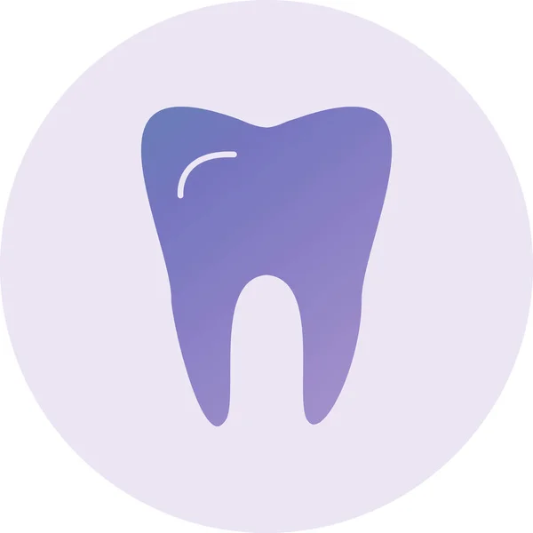 Tooth Vector Glyph Icon Design — Image vectorielle