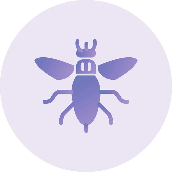 Simple Web Illustration Bee Bug — Image vectorielle