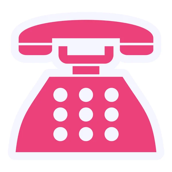 Telefon Web Icon Vektor Illustration — Stockvektor
